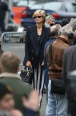 ELIZABETH DEBICKI on the Set of The Crown in London 01/10/2022
