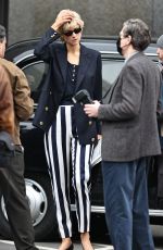 ELIZABETH DEBICKI on the Set of The Crown in London 01/10/2022