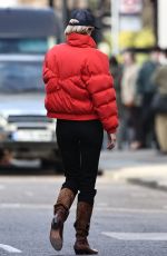 ELIZABETH DEBICKI on the Set of The Crown, Season 5 in London 01/30/2022