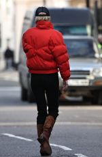 ELIZABETH DEBICKI on the Set of The Crown, Season 5 in London 01/30/2022