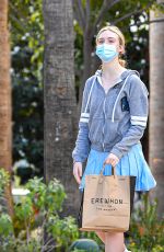 ELLE FANNING Shopping at Erewhon Supermarket in Sherman Oaks 02/24/2022