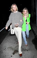 ELSA HOSK and Tom Daly Out for Dinner at Giorgio Baldi in Santa Monica 02/19/2022