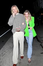 ELSA HOSK and Tom Daly Out for Dinner at Giorgio Baldi in Santa Monica 02/19/2022