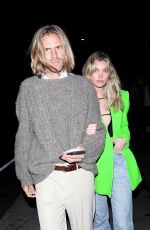 ELSA HOSK and Tom Daly Out for Dinner at Giorgio Baldi in Santa Monica 02/19/2022