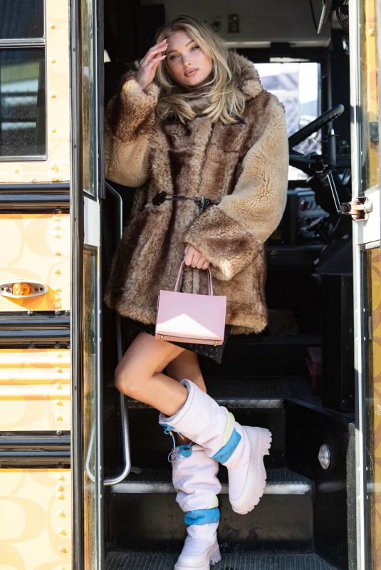 ELSA HOSK at Coach Fashion Show at NYFW in New York 02/14/2022