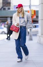 ELSA HOSK in Denim Out in New York 02/18/2022