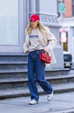 ELSA HOSK in Denim Out in New York 02/18/2022