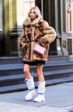 ELSA HOSK Out and About in New York 02/14/2022