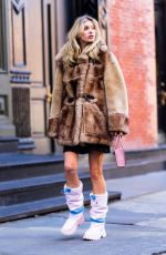 ELSA HOSK Out and About in New York 02/14/2022