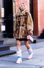 ELSA HOSK Out and About in New York 02/14/2022
