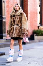 ELSA HOSK Out and About in New York 02/14/2022