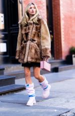 ELSA HOSK Out and About in New York 02/14/2022