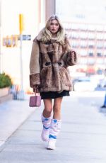 ELSA HOSK Out and About in New York 02/14/2022
