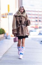 ELSA HOSK Out and About in New York 02/14/2022