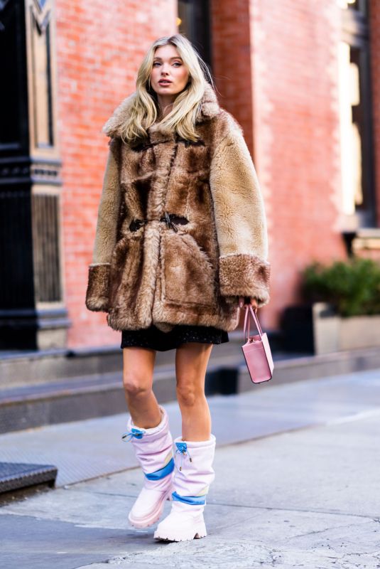 ELSA HOSK Out and About in New York 02/14/2022