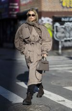 ELSA HOSK Out and About in New York 02/16/2022