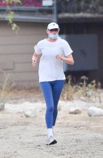 ELSA HOSK Out Jogging in Pasadena 02/01/2022