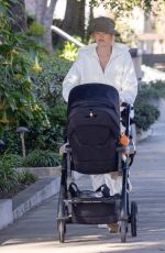 ELSA HOSK Out with Her Baby in Pasadena 02/20/2022