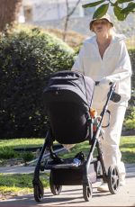 ELSA HOSK Out with Her Baby in Pasadena 02/20/2022