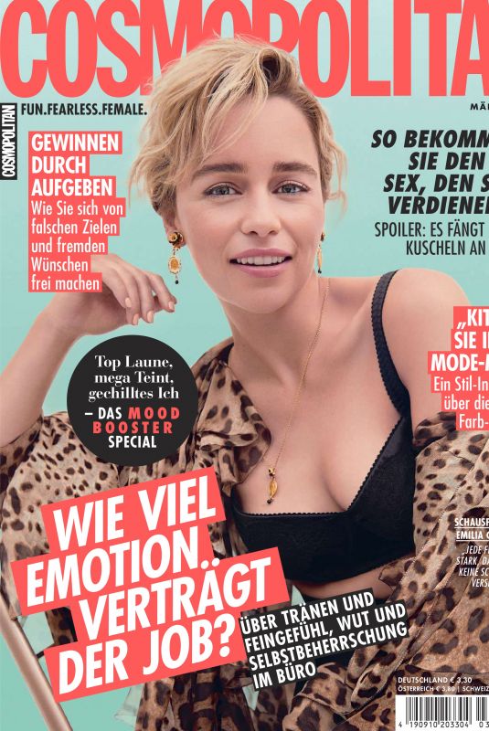 EMILIA CLARKE in Cosmopolitan Magazine, Germany March 2022