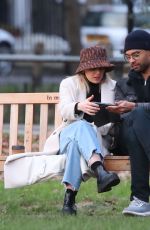 EMILY BROWN and Rege-Jean Page Out at a Park in London 01/19/2022