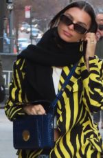 EMILY RATAJKOWSKI Arrives at Michael Kors Fashion Show in New York 02/15/2022