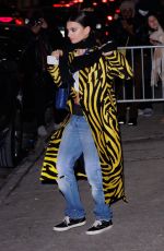 EMILY RATAJKOWSKI Leaves Michael Kors Show at New York Fashion Week 02/15/2022