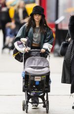 EMILY RATAJKOWSKI Out with Her Baby in New York 02/19/2022