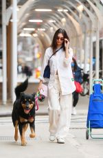 EMILY RATAJKOWSKI Out with Her Dog in New York 02/17/2022