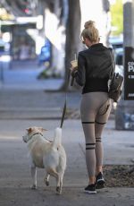 EMMA HERMAN Out with Her Dog in West Hollywood 02/17/2022