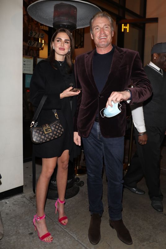 EMMA KROKDAL and Dolph Lundgren at Catch LA in West Hollywood 02/05/2022
