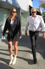 EMMA KROKDAL and Dolph Lundgren Out for Lunch at Il Pastaio in Beverly Hills 02/09/2022