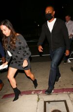 ERICA HERMAN Out for Dinner with Friends at Giorgio Baldi in Santa Monica 02/16/2022