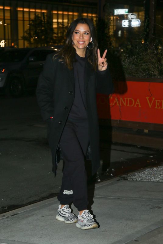 EVA LONGORIA Night Out in New York 02/09/2022