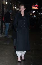 FAITH HILL Arrives at Stephen Colbert Show in New York 02/01/2022