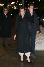 FAITH HILL Arrives at Stephen Colbert Show in New York 02/01/2022