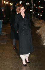 FAITH HILL Arrives at Stephen Colbert Show in New York 02/01/2022