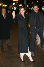 FAITH HILL Arrives at Stephen Colbert Show in New York 02/01/2022