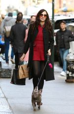 FAMKE JANSSEN Out with Her Friend