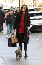 FAMKE JANSSEN Out with Her Friend
