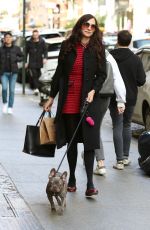 FAMKE JANSSEN Out with Her Friend