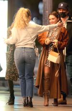 FLORENCE PUGH and Zach Braff Night Out with Friends in Los Angeles 02/17/2022