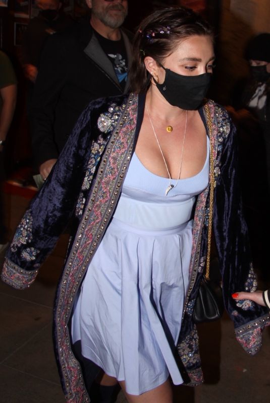 FLORENCE PUGH Night Out in West Hollywood 02/03/2022