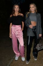 GEORGIA HARRISON and BELLA KEMPLEY Night Out in London 02/18/2022