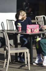 GEORGIA HARRISON Out for Coffee with Her Mother in London 02/07/2022