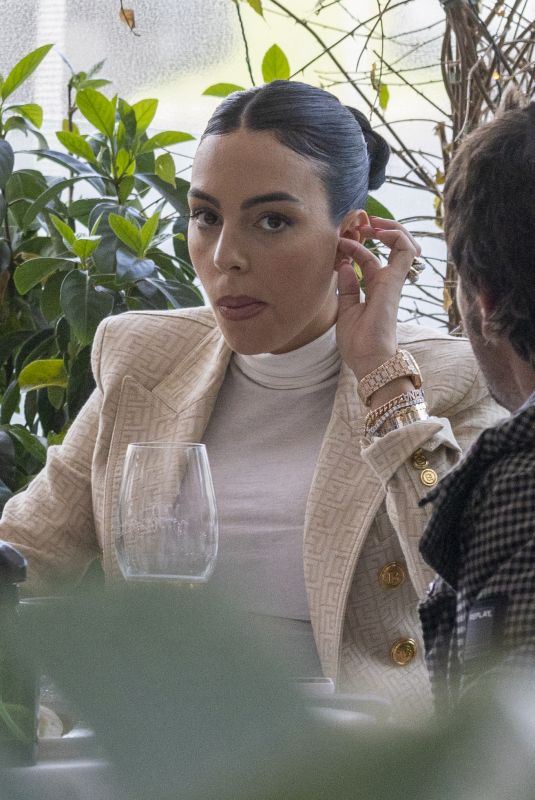GEORGINA RODRIGUEA at El Origen Restaurant in Madrid 02/23/2022
