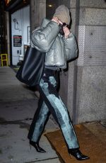 GIGI HADID Arrives at Altuzarra Show at New York Fashion Week 02/13/2022
