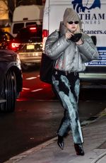 GIGI HADID Arrives at Altuzarra Show at New York Fashion Week 02/13/2022