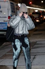 GIGI HADID Arrives at Altuzarra Show at New York Fashion Week 02/13/2022