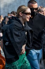 GIGI HADID Leaves Max Mara Show at Milan Fashion Week 02/24/2022